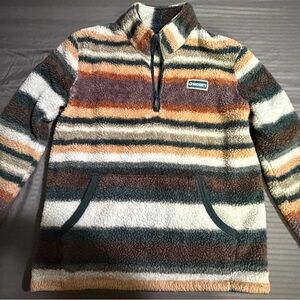Hooey women’s quarter zip Sweater -Stripes